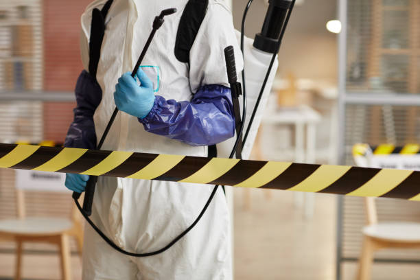 Professional Sewage Cleanup technician working in Warren, MI